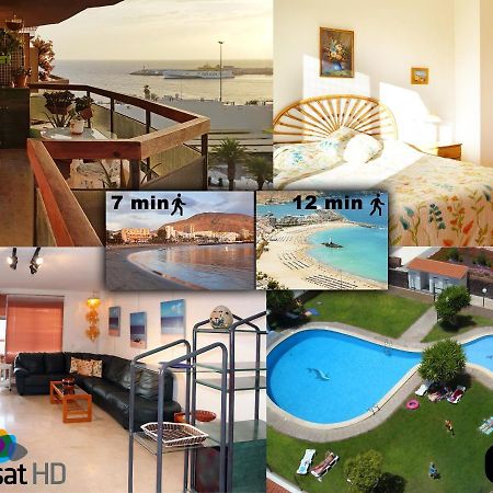 Jardin Canario Primera Linea De Playa Лос Кристианос Экстерьер фото